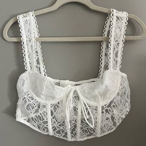 Altard state lace corset top